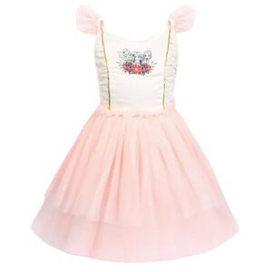 DISNEY ANIMATORS COLLECTION Size 3 Girls Tutu Dress Tinkerbell Ariel Belle